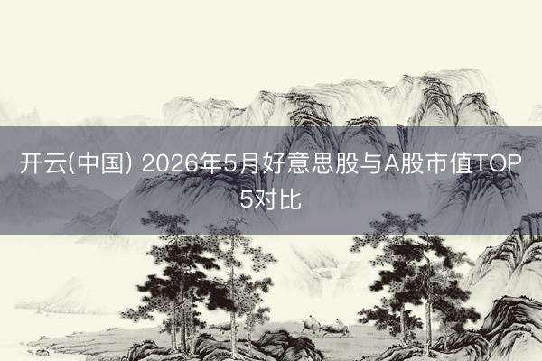 开云(中国) 2026年5月好意思股与A股市值TOP5对比